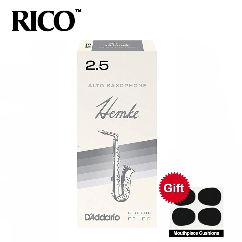 RICO Hemke трости для альт-саксофона/Саксофон альт EB сила тростника 2,5#, 3# коробка из 5