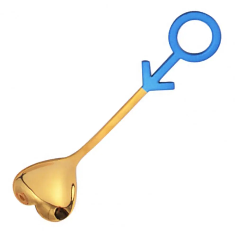 Кофейная ложка в форме сердца зеркальная полировка из нержавеющей стали лопатка