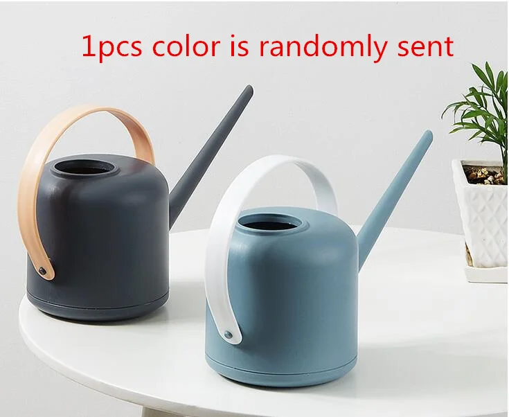 1pcs random colors 1000 мл, практичные металлические банки для воды с длинным ртом, домашний горшок для растений, устройство для полива, мясистый бонсай, садовый инструмент, контроль выхода воды - Цвет: 1pcs random colors