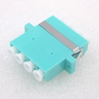 gongfeng 100pcs new hot sell telecom om3 lc optical fiber connector with ear four flange adapter coupler special wholesale