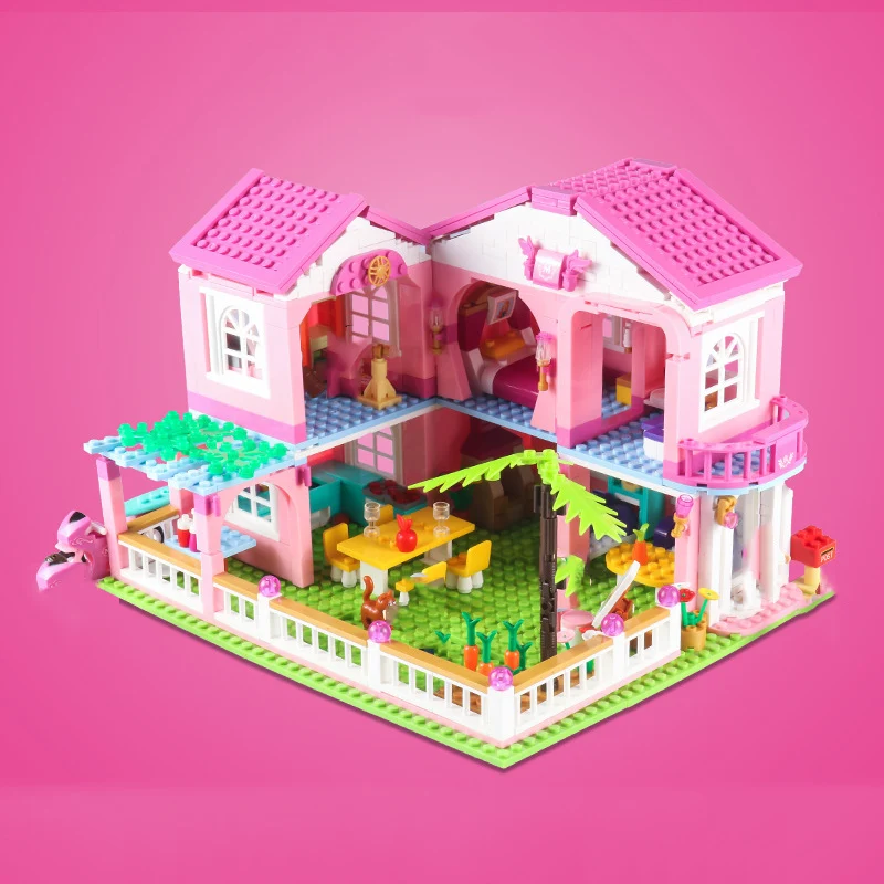 Конструктор Дом мечты из серии девочка 896 + шт.|Блочные конструкторы| |