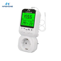 nashone programmable timer cycle temperature controller with thermostat ac 220v sensor probe adjustable temperature socket