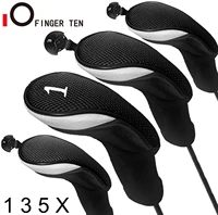 4 pcs set golf club head covers for woods clubs headcovers 1 3 5 driver fairway hybrid golfing trainer cover drop shipping