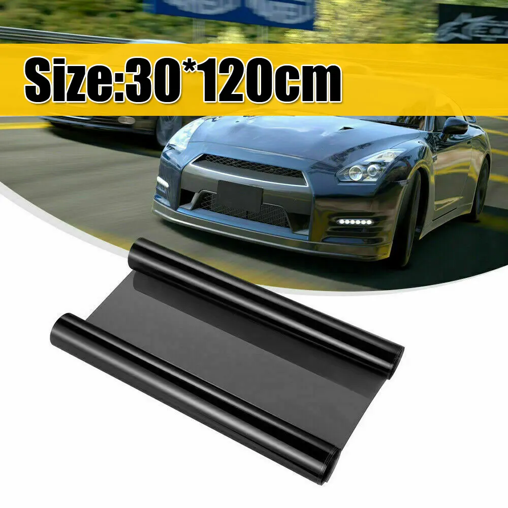1 Roll 12" X 48" In Matte Black Tint Headlights Tail Lights Fog-Lights Vinyl Wrap Film Protector Car Decor Accessories Universal 1 Roll 12" X 48" In Matte Black Tint Headlights Tail Lights Fog-Lights Vinyl Wrap Film Protector Car Decor Accessories Universal