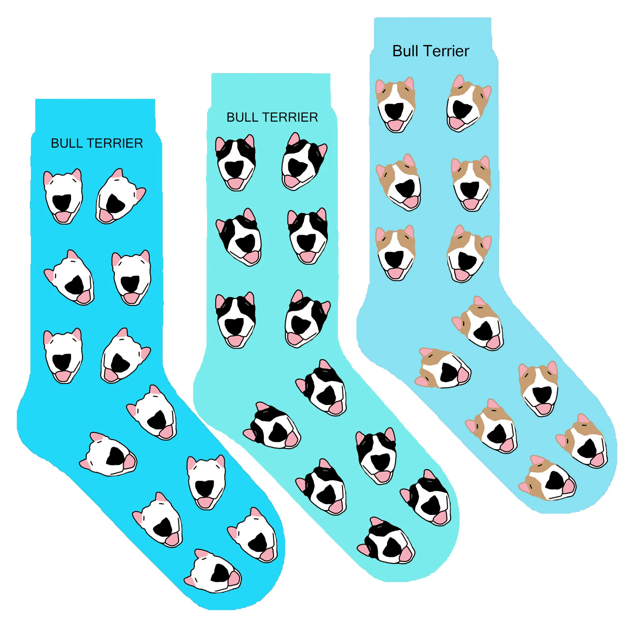 Носки унисекс со смайликом бултерьером новинка хлопковые носки с собаками