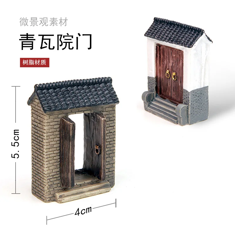 

Микро-декоративная полимерная Внутренняя дверь ностальгические украшения для аквариума резервуар для воды и земли стеклянный резервуар э...