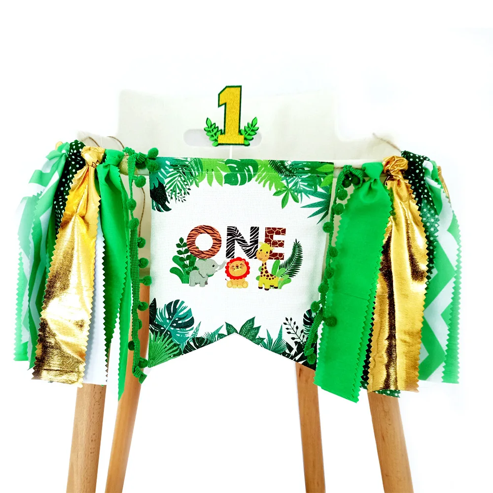 Набор одноразовой посуды с изображением джунглей животных флагов леса | Дом и сад