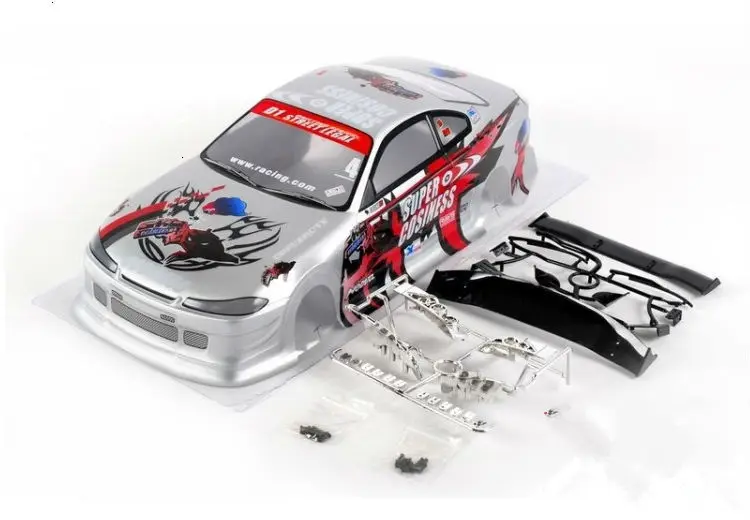 S007 S15 1/10 1:10 ПВХ Окрашенный корпус Корпуса для 1/10 RC хобби Гоночная машина 2 шт./лот