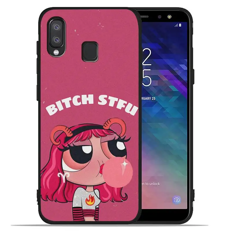 

Power Cute Puff Girl Phone Case for Huawei mate 9 10 lite 20x 30 pro nova 5t y5 y7 y9s prime 2018 2019 Coque