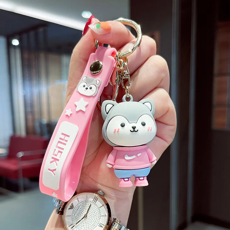 Брелок для ключей из мягкой резины в виде собаки | Украшения и аксессуары