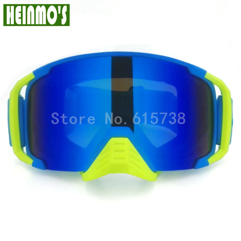 Мотоциклетные очки для мотокросса квадроцикла с синими линзами в носу модный