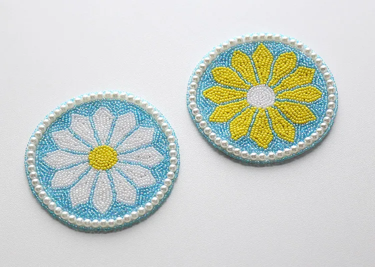 Девушка вишневый цвет coaster bling оригинальные подставки Милая миска коврик из бисера изоляционный столик-мат коврик