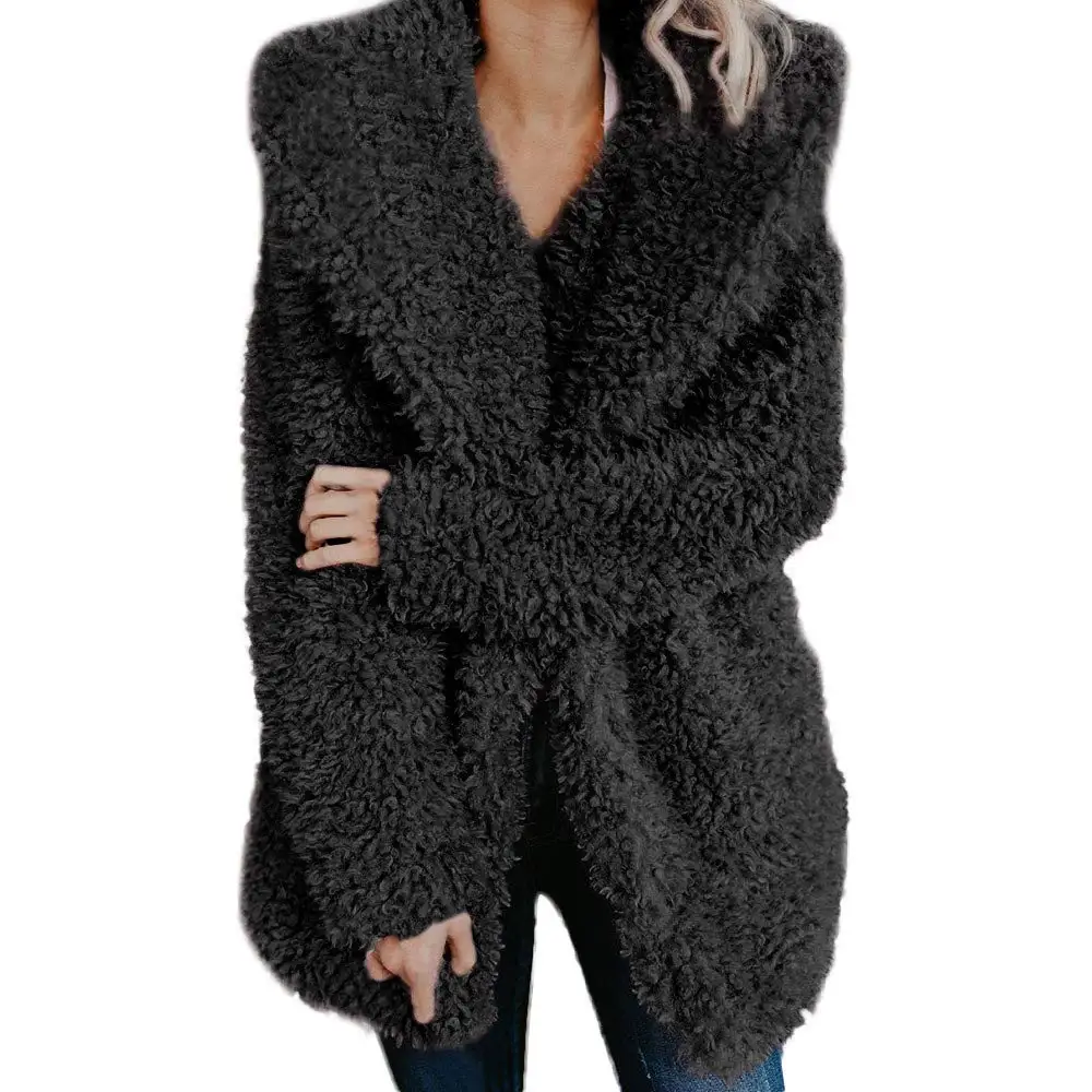 ZOGAA Teddy Coat Women Winter Jackets Plus Size Hooded Overcoat Warm Hairy Jackets Female Coats Long Sleeve Chaqueta Mujer XXXL