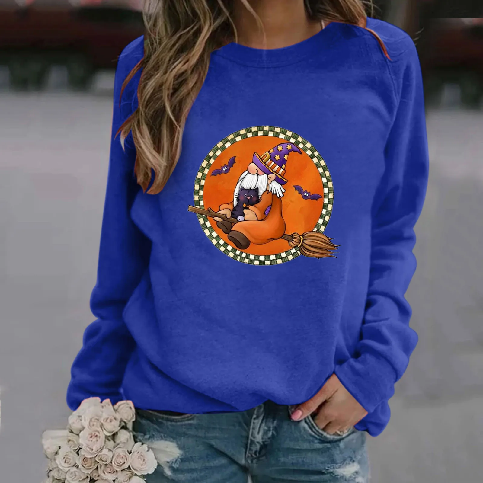 Толстовка с мультяшным волшебником и злом в стиле Харадзюку женские мрачные