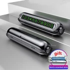 Временная светящаяся автомобильная парковочная карточка с ароматизатором и телефонным номером, автомобильные аксессуары, скрытый номерной знак