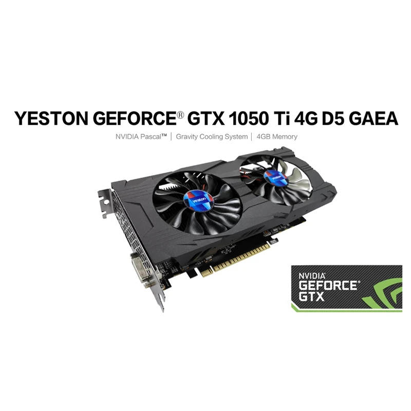 Yeston GTX1050Ti 4G D5 GE ie карта 1290 1392 МГц/7000 МГц 4 Гб 128 бит GDDR5 видео карта|Видеокарты| |