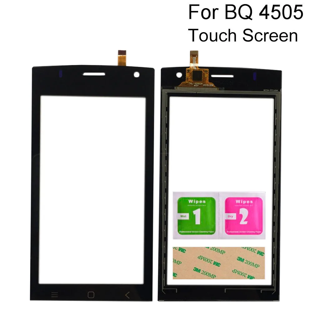 Фото Сенсорный экран для BQ BQS-4505 BQS 4505 Сенсорная панель дигитайзер Переднее стекло
