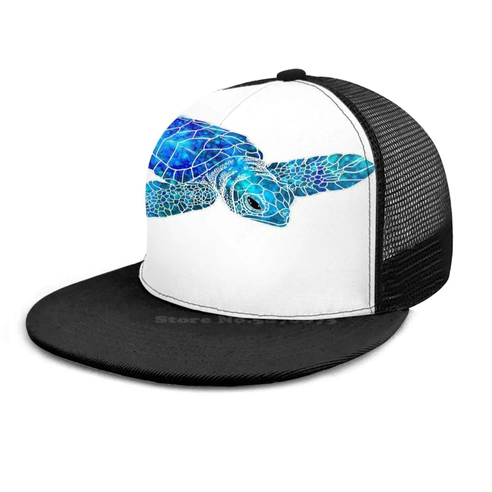 Морская черепаха воды Цвет арт кепки в стиле &quotхип-хоп шапка Черепаха домашние