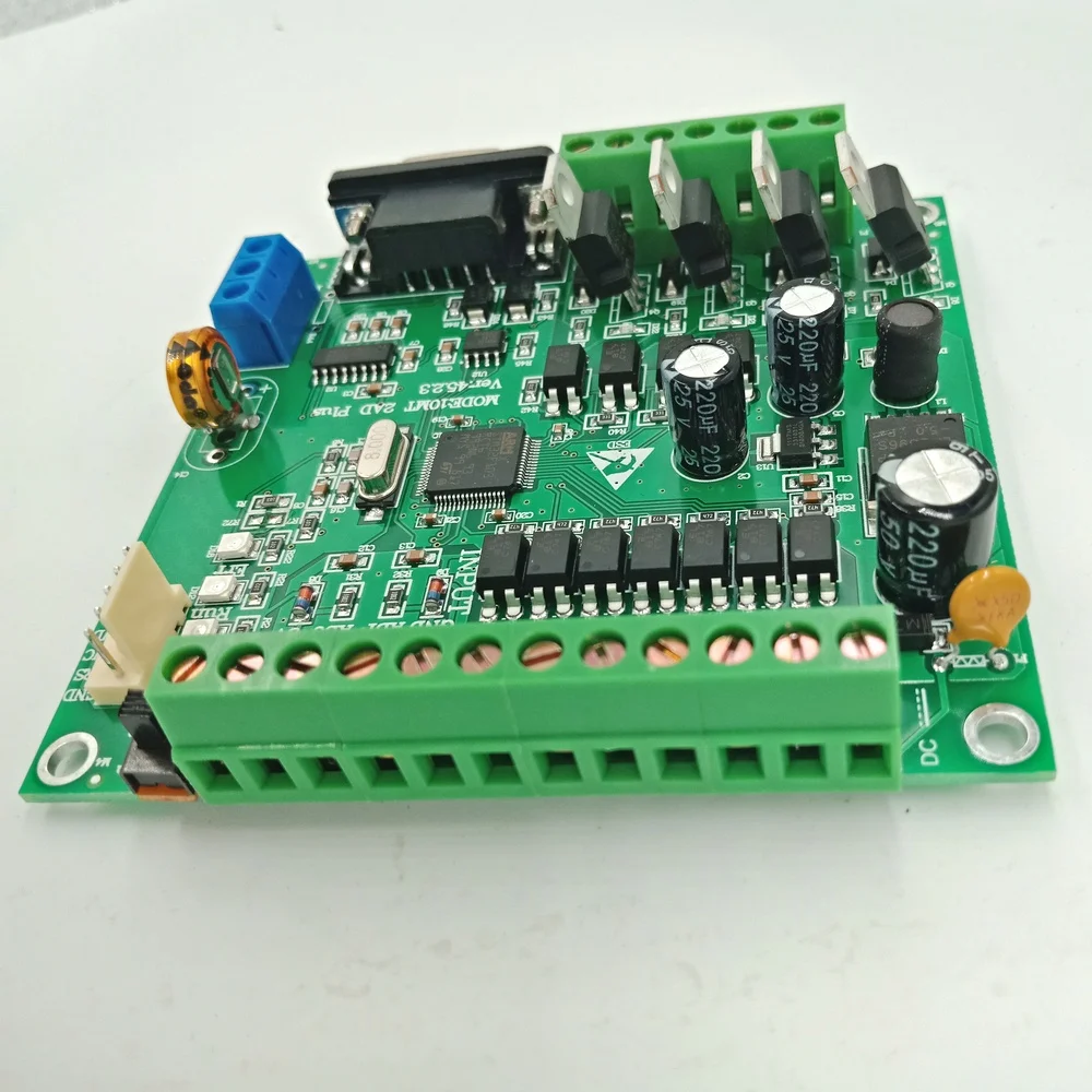PLC FX2N 10MT STM32 MCU 6 вход 4 транзисторный выход 2 AD Модуль 0-10 В встроенный аккумулятор RTC контроллер двигателя DC 24 В