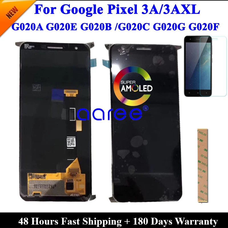 Супер AMOLED lcd для Google Pixel 3A lcd для Google Pixel 3A XL дисплей ЖК-экран сенсорный дигитайзер сборка