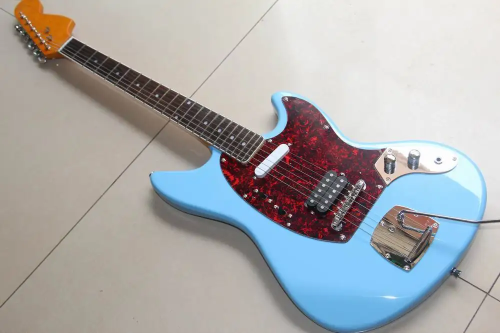 Новое поступление китайская гитара Jaguar Модель гитары лучшего качества в синем