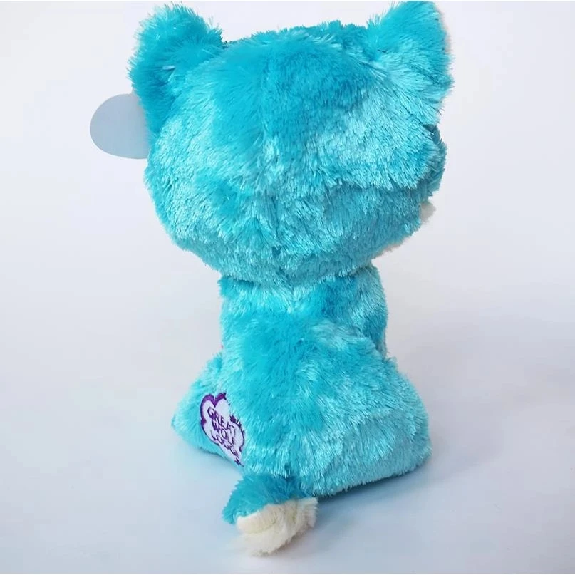 Ty Beanie Боос большие глаза набитая животная плюшевая синий и красный цвета