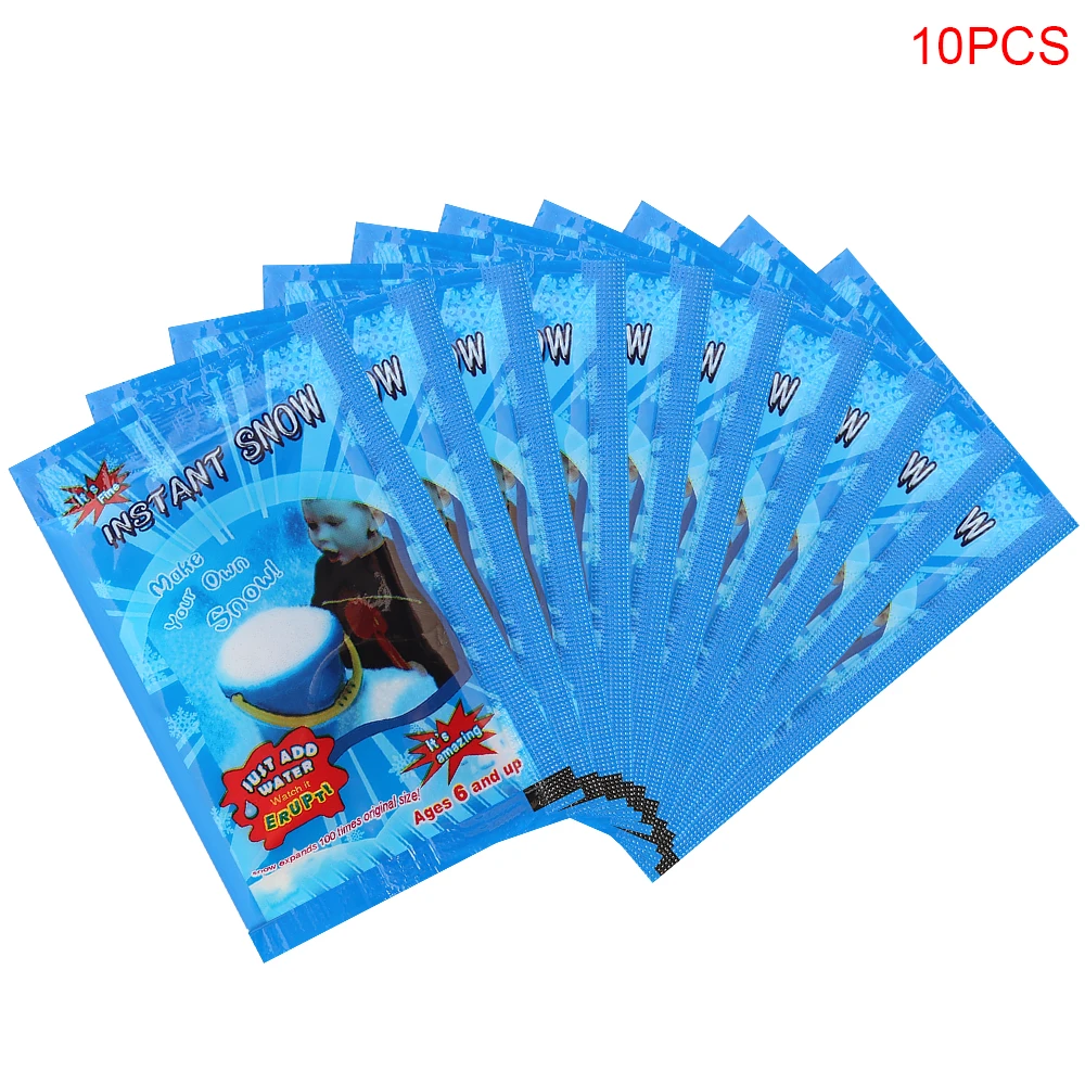 10 шт. снежинки искусственный Декор Искусственный волшебный мгновенный снег