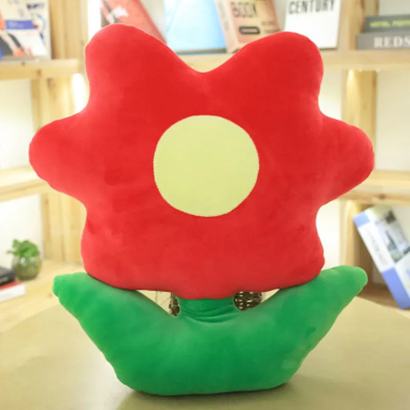 

40X48cm ins flower pillow cushion cute plush toy cartoon creative valentines day gift back sofa decoration