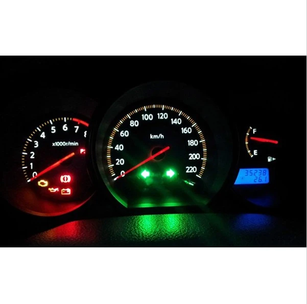 Kebedemm 10 шт. присветильник s автомобильный Калибр красочный B8.5D 509T B8.5 5050 Led 1 SMD T5