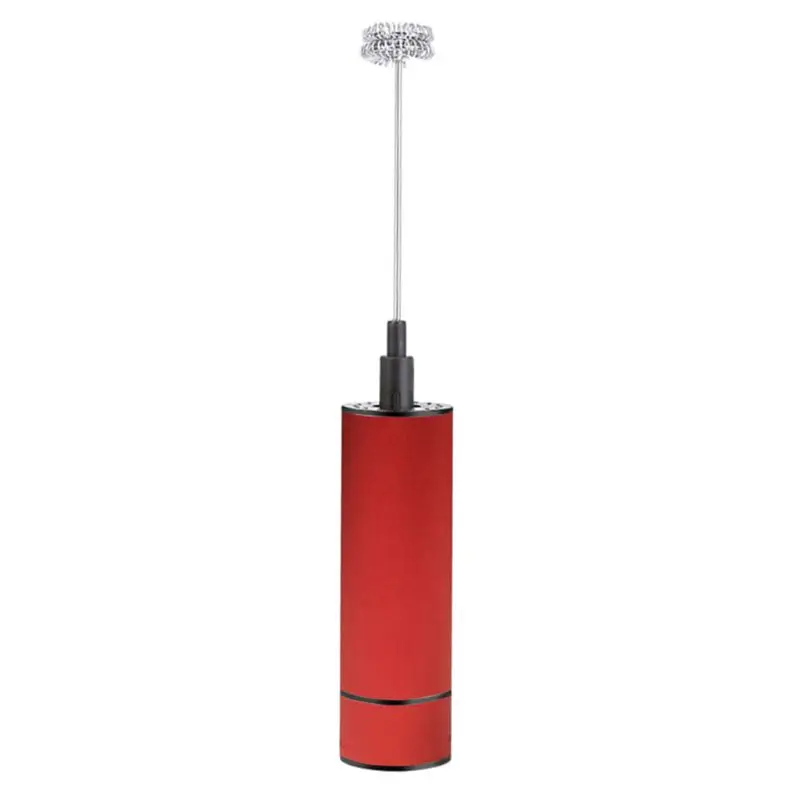 

Double Spring Whisk Head Electric Milk Frother Handheld Milk Foamer Drink Mixer