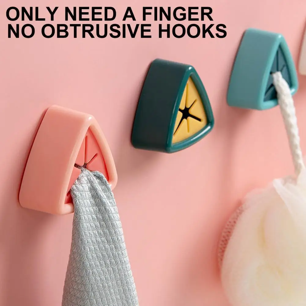 

4Pcs/Set Durable Wall Mount Towel Holder Plug Design ABS Punch-free Multi-use Tower Hook Home Towel Organizer Hook Towel Clip