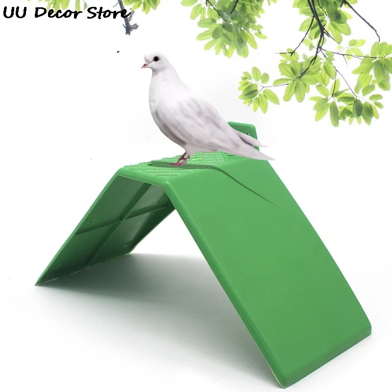 

5pcs Plastic Pigeon Perch Dove Rest Stand Frame Grill Dwelling Pigeon Perches Roost For Bird Supplies (Green)