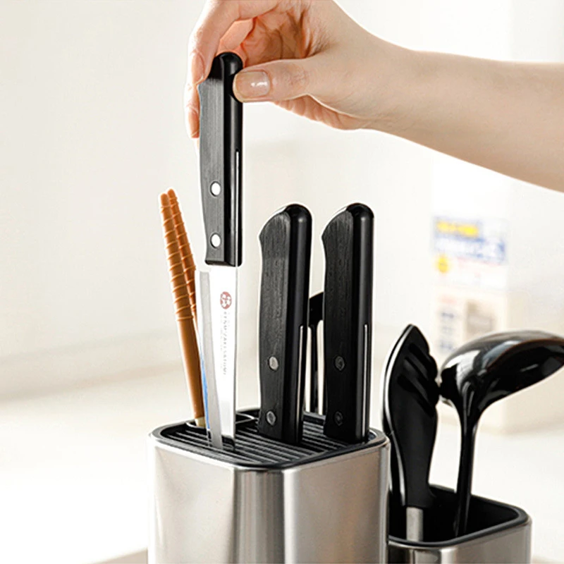 

2020 High Quality Creative Stainless Steel Knife Stand for Kitchen Knife Holder for kitchen