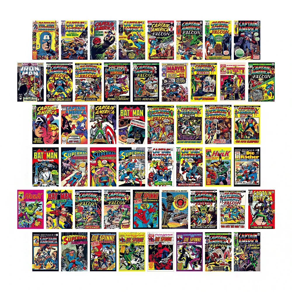 50 шт. ярких эстетических картин настенный коллаж набор для украшения комнаты