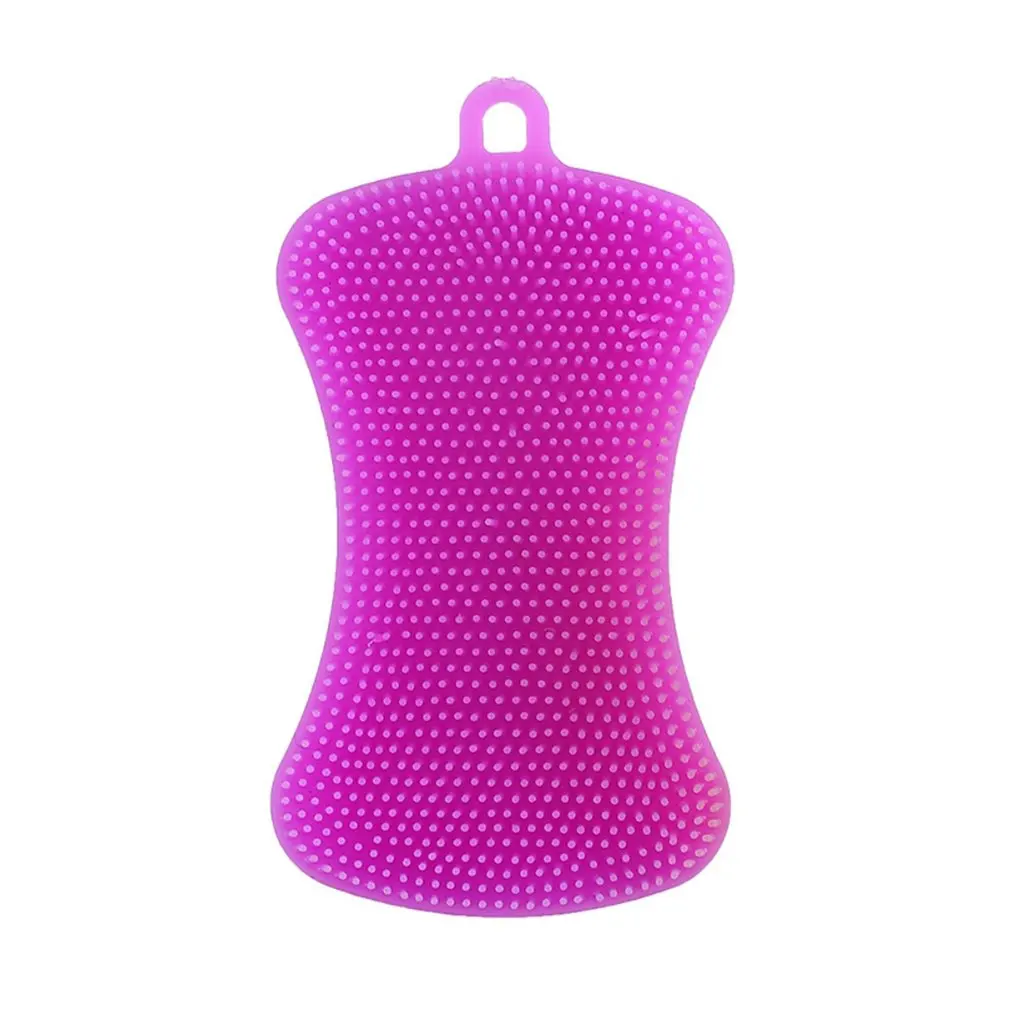 

Silicone Cleaning Brush Washing Brushes Pot Pan Sponge Scrubber Fruit Vegetable Dish Silicone Dishwashing Brush