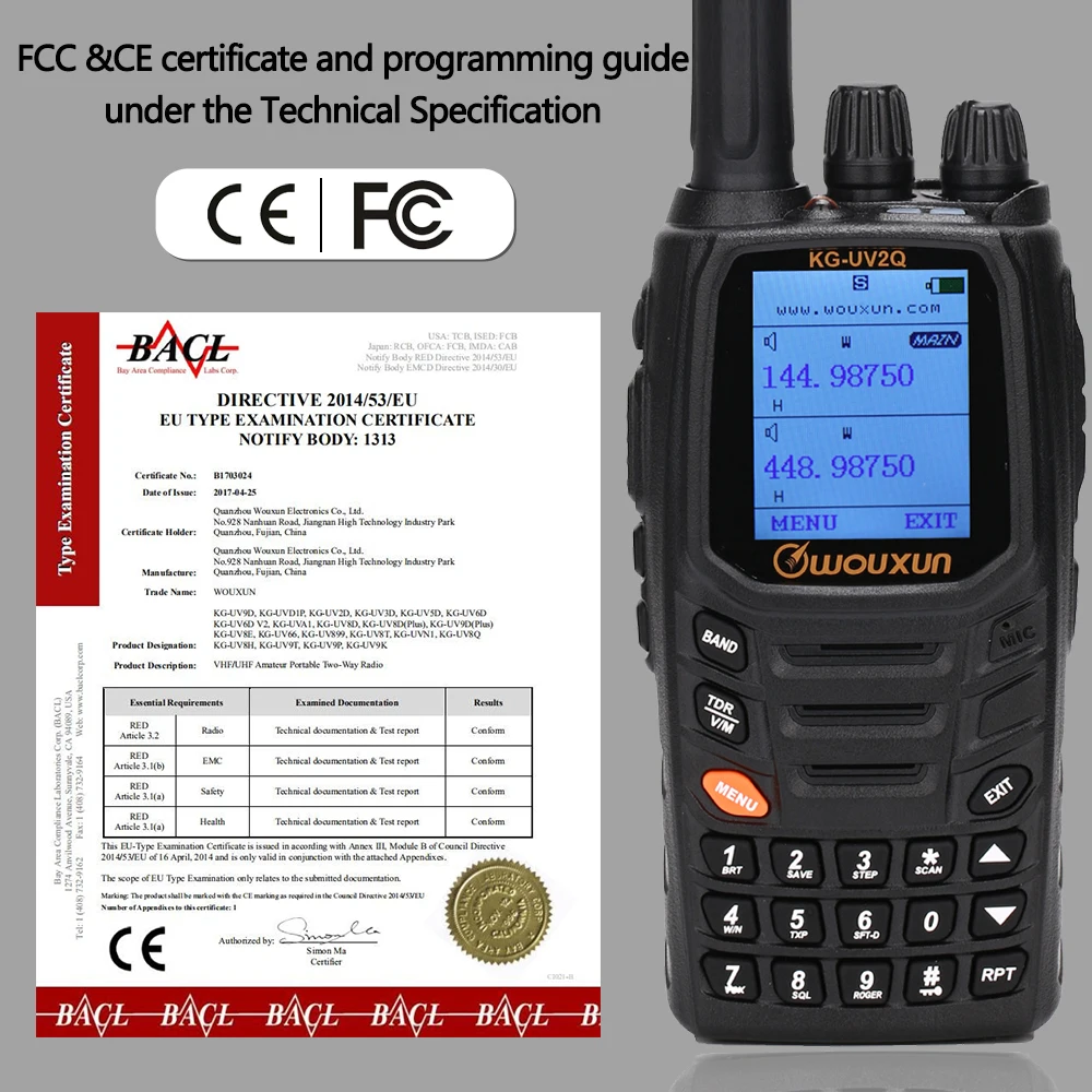 Wouxun KG-UV2Q 8 Вт высокая мощность 7 полос/воздушная полоса поперечный репитер