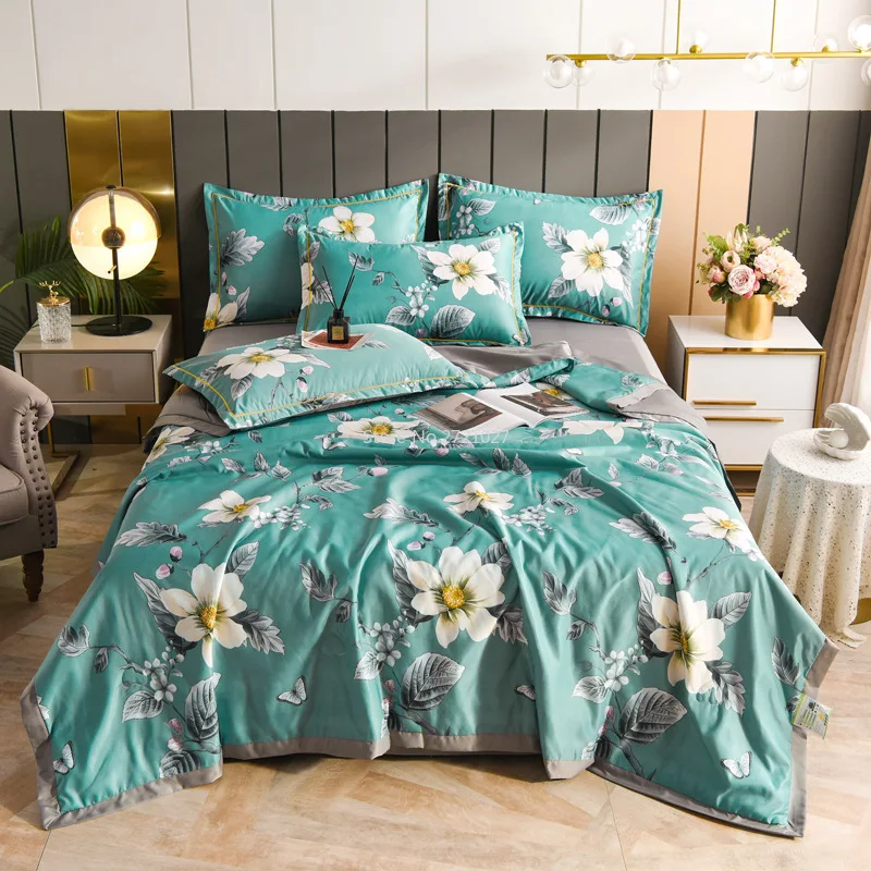 

Летнее одеяло из четырех частей, воздухопроницаемое одеяло, одинарное, двойное, воздухопроницаемое одеяло для общежитий, студентов