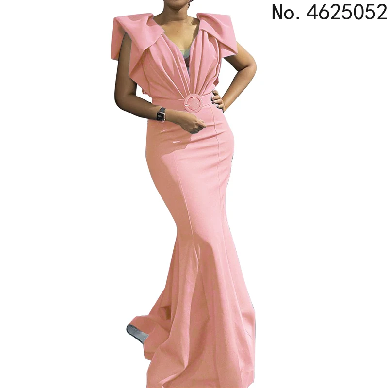 Африканские элегантные вечерние платья Дашики без рукавов облегающие