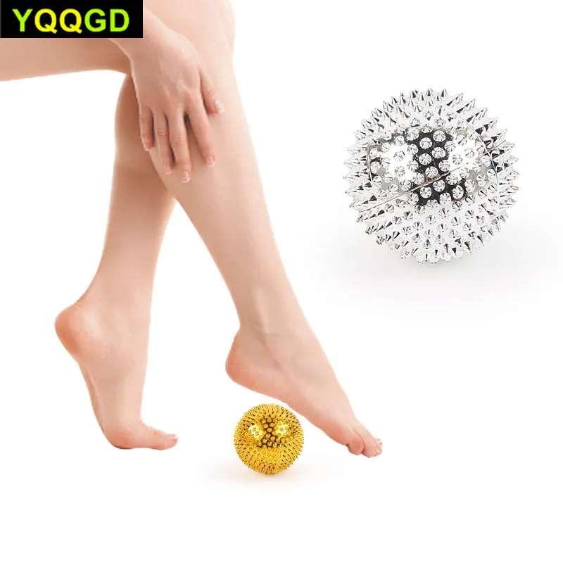

1Pair Hand Magnetic Therapy Spiky Massage Ball Pressure Relief Trigger Point Palm Acupuncture Massage Pocket Massage Ball
