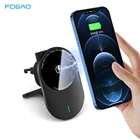 Беспроводное Автомобильное зарядное устройство FDGAO 15 Вт, автоматическая Магнитная подставка для iPhone 13 12 Pro Max Mini Qi, магнитный держатель для телефона с быстрой зарядкой