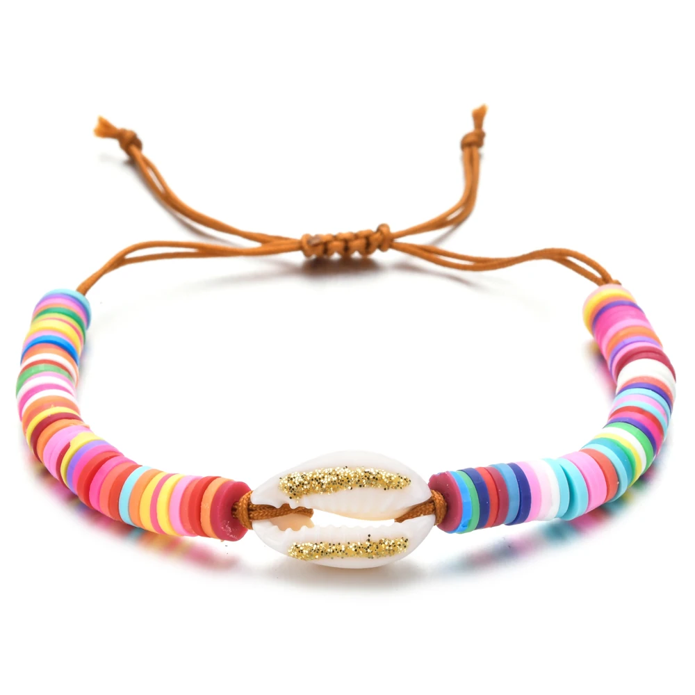 Очаровательные регулируемые плетеные веревочные браслеты в богемном стиле для