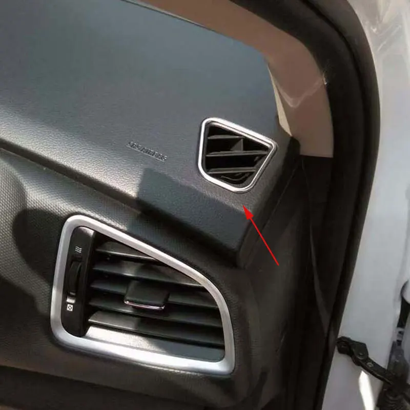 Metal Air Vent Cover fit for Suzuki SX4 S-Cross S Cross SCross 2013 2014 2015 2016 2017 2018 2019 Garnish Car Accessories 2 Pcs - купить по