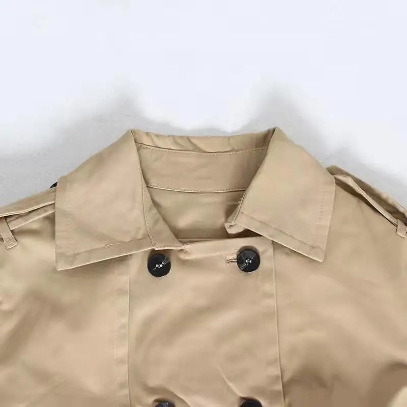 

2020 Ladies Casual Windbreaker Spring And Autumn New Trend Fashion British Style Coat English Pattern Design Coats