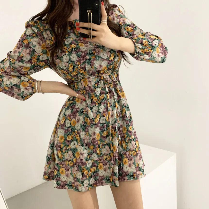 Ранняя весна в Корейском стиле романтическая французская трапециевидная юбка