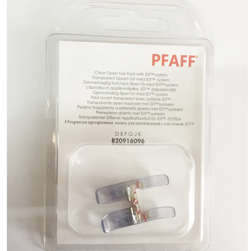 Прозрачная стопа с открытым носком для системы Pfaff IDT 820916096 | Дом и сад