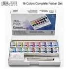 Winsor  Newton Cotman 16 цветов Акварельная краска полный Карманный Набор акварельный пигмент