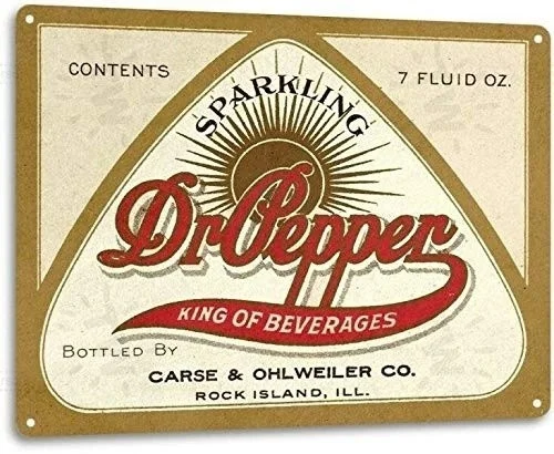 

Fun retro The SignSRongmao Dr Pepper Pop Advertising Vintage Look Retro Logo Wall Decor Bar Metal Tin Sign 20x30