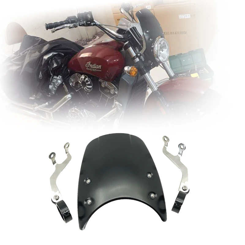 Лобовое стекло мотоцикла алюминиевый 39 мм 41 для индийского скаута 2015 2016 2017 2018 2019