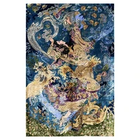 Deer And Fairy Prayer Rug Silk Carpet Turkish Rugs Sale Oriental Silk Rug Floor Mat 3'x4.5'