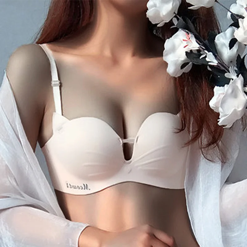 Симпатичный бюстгальтер с кошачьими ушками пуш ап Женский бесшовный Бралетт